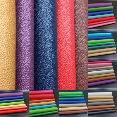 A4 Litchi PU Leatherette Faux Leather Fabric Synthetic For S