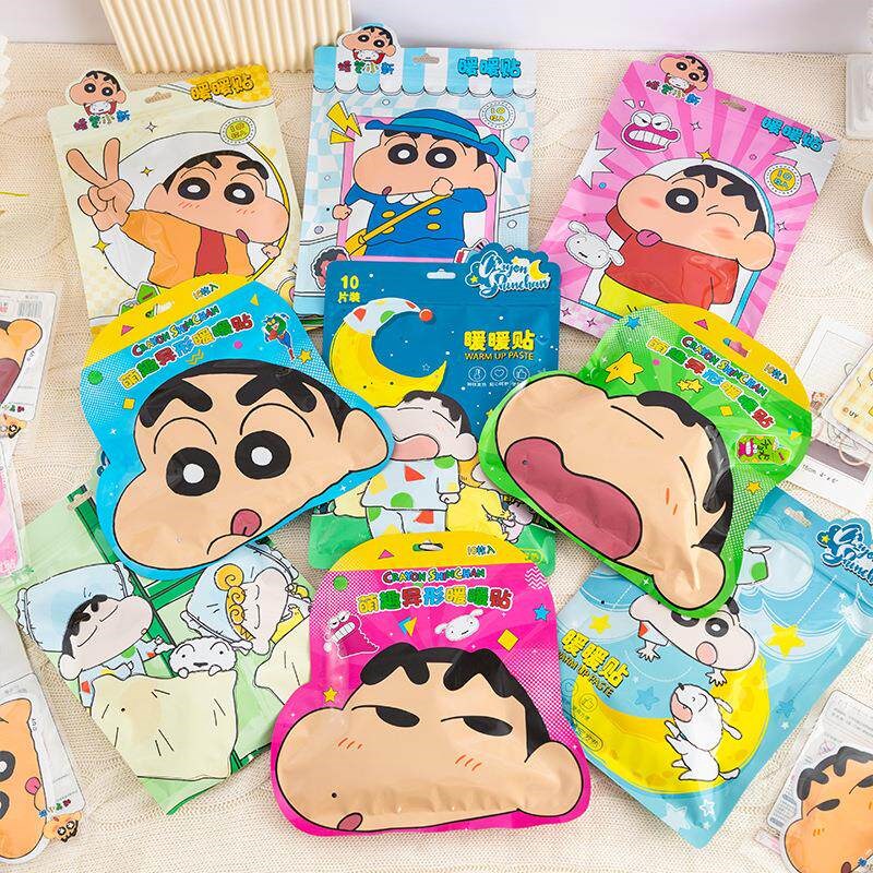 Officially Licensed Crayon Shin-chan Warm Patches, Cute Cart - 实物图