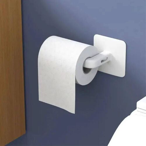 Toilet Paper Holder Self-adhesive Under Cabinet Paper Roll R