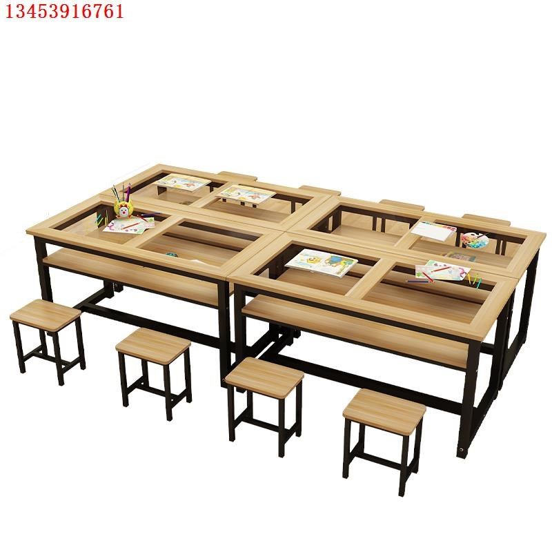 培训班绘画桌美术桌幼儿园画室儿童桌小学生书法辅导补习课桌椅,商业/办公家具,课桌椅/学生桌椅,淘宝优惠券,粉丝福利购,淘宝优惠卷
