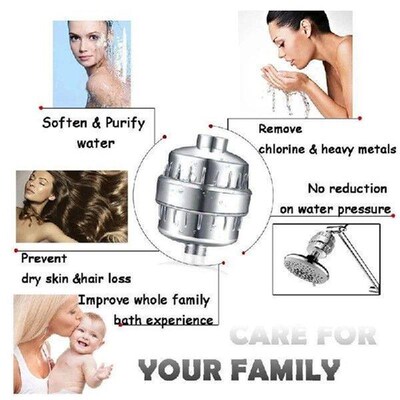25Stage Diversion Output Shower Water Filter Remove