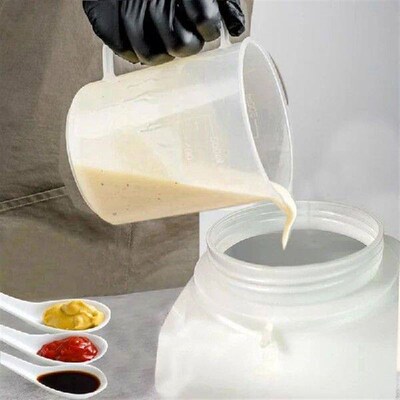 Salad Dressing Squeeze Bottle Hanging Sauce Dispenser Large