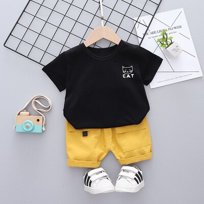 New Summer Baby Boys Girls Clothes Suits Kid Infant Cute Car