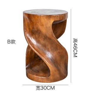 原木树桩茶桌民宿木墩摆件创意异形换鞋凳实木矮凳家用花架