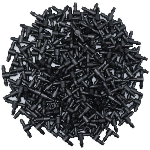 KESLA 50PCS Plastic Barbed 3-Way TEE Connector for 4/7mm Tub