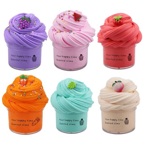 Slime Supplies Fruit Kit Children Toys Stress Anxiety Toy Fo