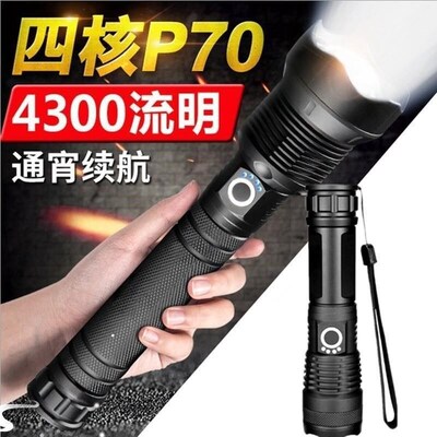 5000LM Zoomable XM-L T6 LED Flashlight Torch Light手电筒