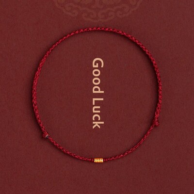 Red String Bracelet with Bead Kabbalah Protection Thread Han