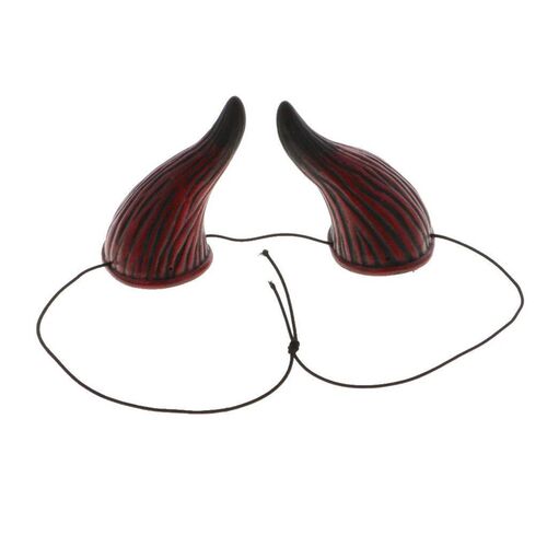 2023 Funny Adult Devil Horn Headband Ox Bull Plastic Elastic