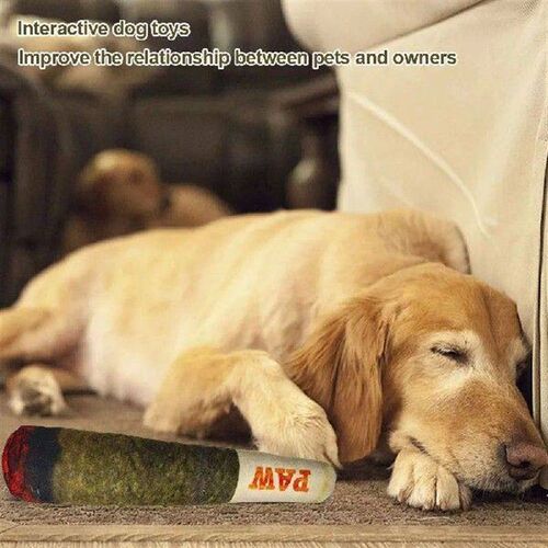 Fun Novelty Dog Toy Simulation Cigar Plush Pet Toy Creative