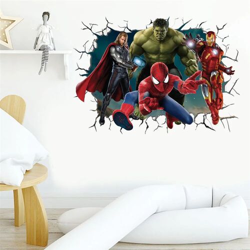 The Avenger Heroes Wall ers For Kids Room mural Fairy tale C