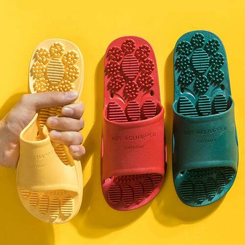New massage slippers female summer home bathroom non-slip ba