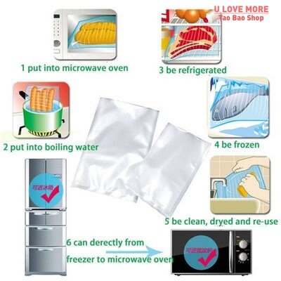 Kitchen Vacuum Packed Bags Sealer Food Saver Bag Reusable Ro