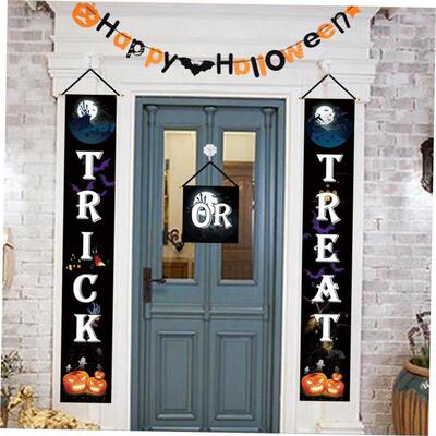 Halloween Couplet Flag Hanging Party SupLplies Mall Haunted