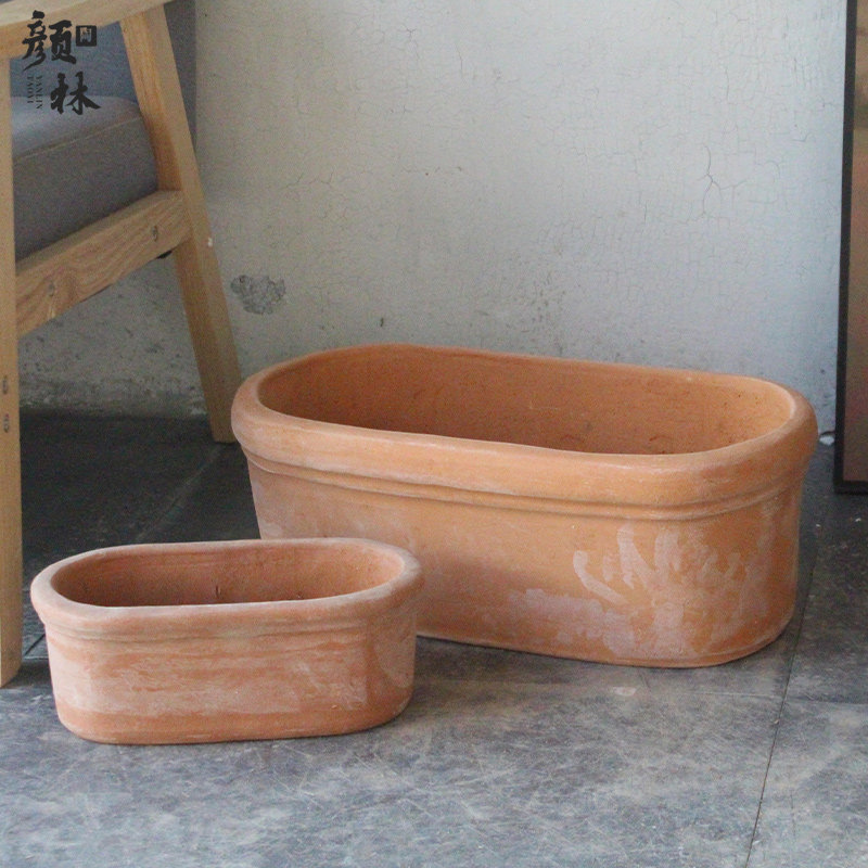 小号长条花盆红陶盆粗陶长方拼盘多肉盆种菜花槽小型花箱陶瓷土陶,家居饰品,花盆,淘宝优惠券,粉丝福利购,淘宝优惠卷