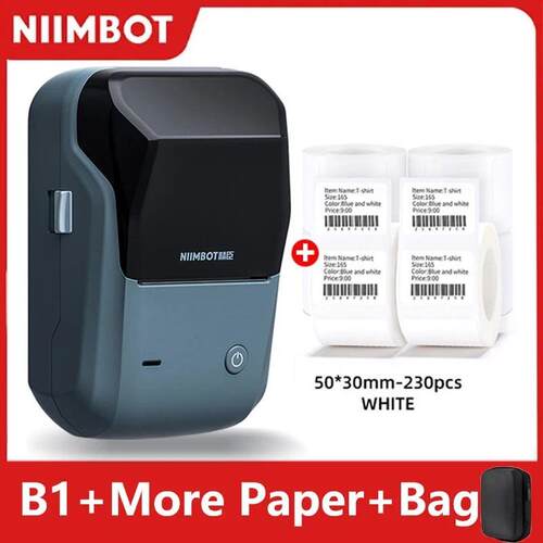 Niimbot B1 Portable Thermal Self-adhesive Labels Printer Min