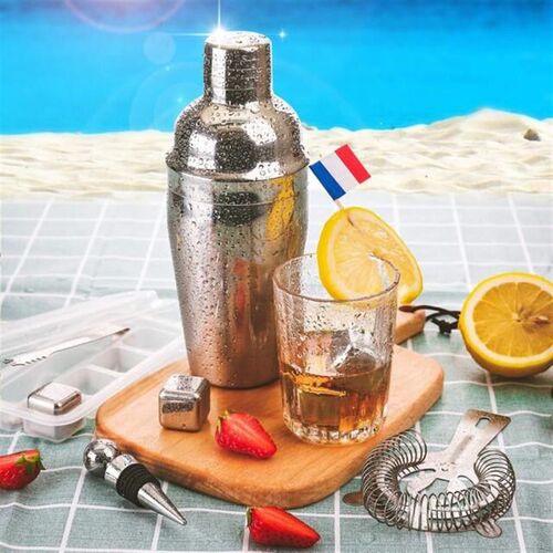 22pcs Bar Cocktail Set Boston Shaker Drink Making Kit Stainl