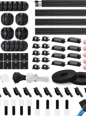 273Pcs Cable Management kit Cord Wire Organizer Cable Ties S