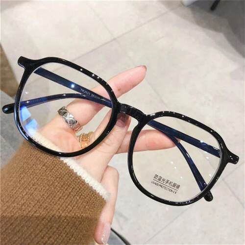 2023 New Fashion Large Frame Transparent Anti Blue Light Squ