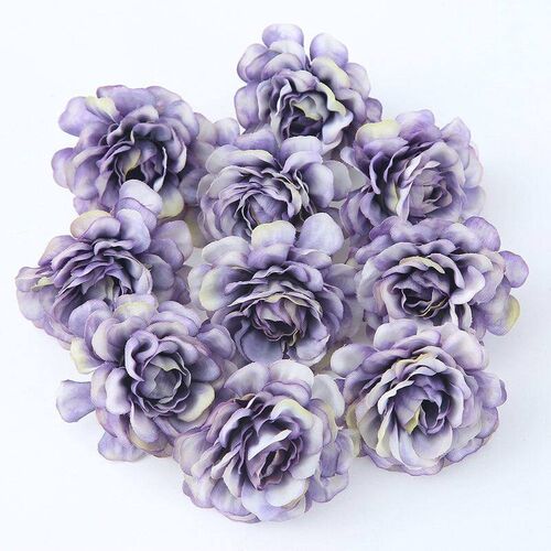 10pcs/lot Artificial Flowers 5CM Silk Rose Head For Wedding