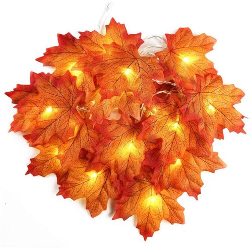 2/3/6M Christmas Decoration Artificial Maple Leaf Leaves