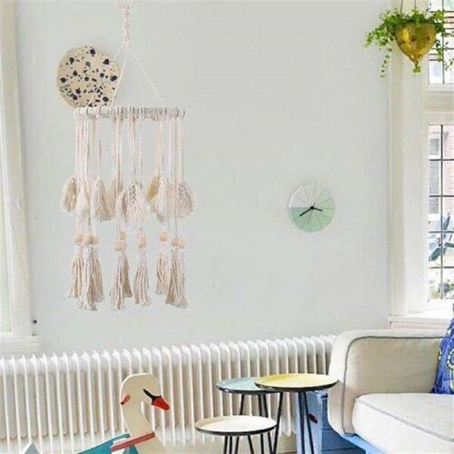 Lamp Shade Woven Tapestry Ceiling Pendant Bohemian Hanging
