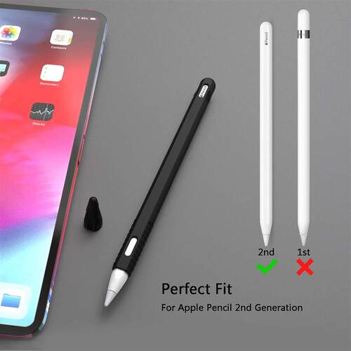 For  Pencil 2 Case Soft Silicone Holder Stylus Pen ver Compa