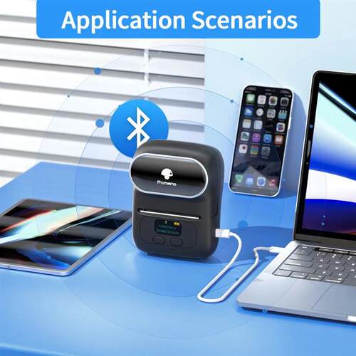 M110 Mini Portable Thermal Printer Self-Adhesive er Label Ma