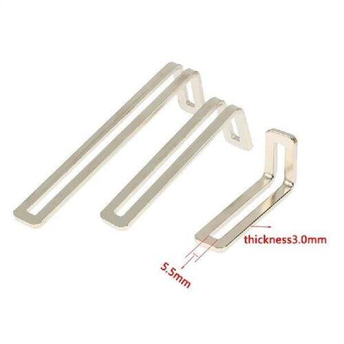 Nickelplated Corner Bracket Adjustable 90 Degree LShaped