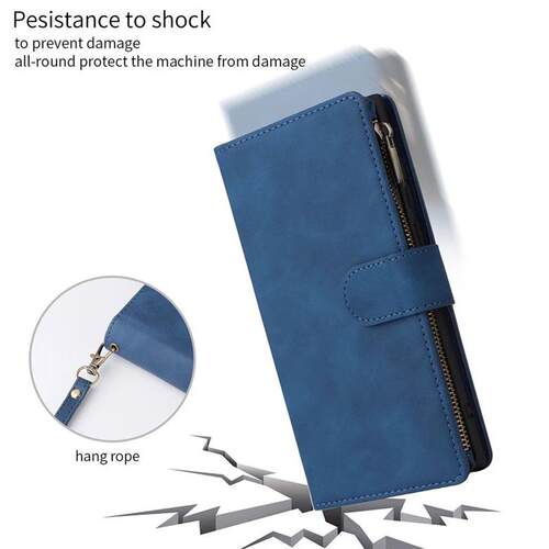 Wallet Zipper Flip Leather Case For  Galaxy A14 A24 A34 A54