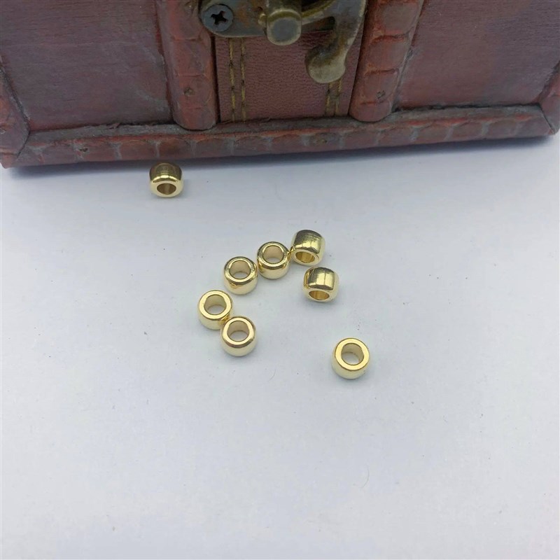 10pcs Round Copper Strain Isolate Brass Braided Paracord Lan - 实物图
