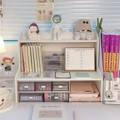 Upgrade Storage with Two-Layer Desktop Organizer Shelf for H