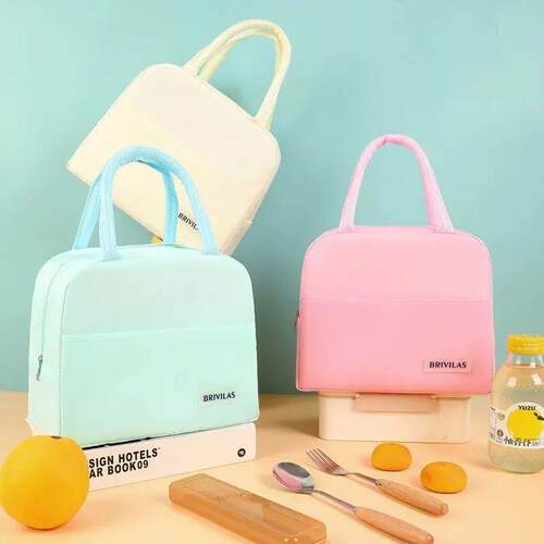1pc Portable Insulation Bag Office Worker Lunch Box Bag With
