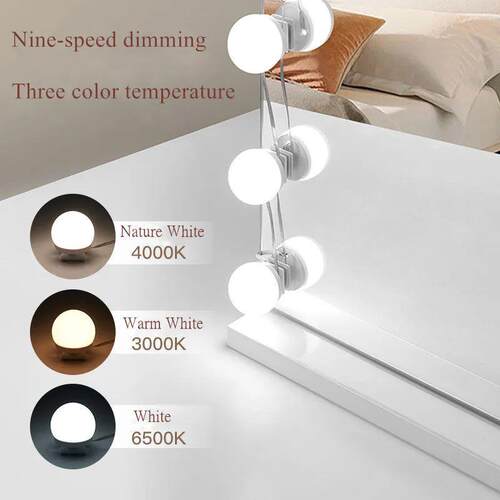 Makeup Mirror LED Light Bulbs Vanity Lights USB 12V Bathroom