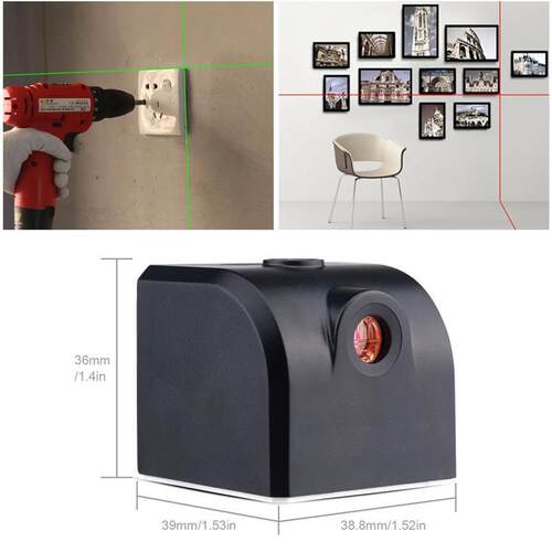 Mini Laser Level Portable Laser Level Meter 2 Lines Horizont