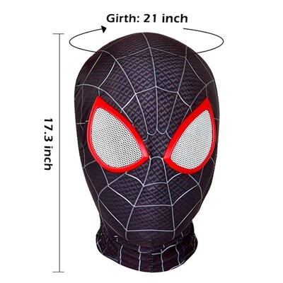 Spiderman Mask Superhero Miles Morales Peter Parker