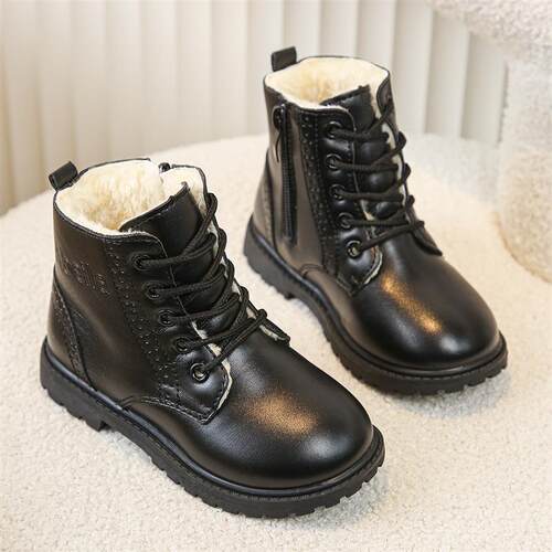 Boys Shoes Boots Childrens Leather Shoes Soft-soled Girls