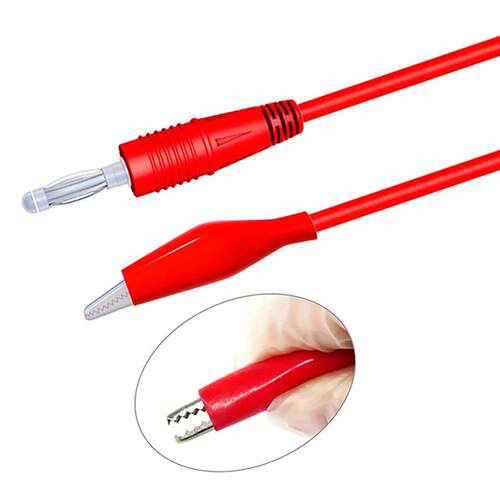 4mm Alligator Cilp To Banana Plug Test Cable Lead Connector