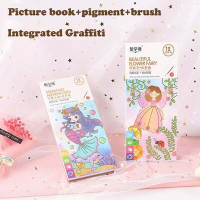 Children educational toys drawing painting colored 12 pages