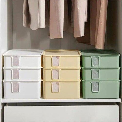 Stationery Storage Box Green National Tide Label Lattice