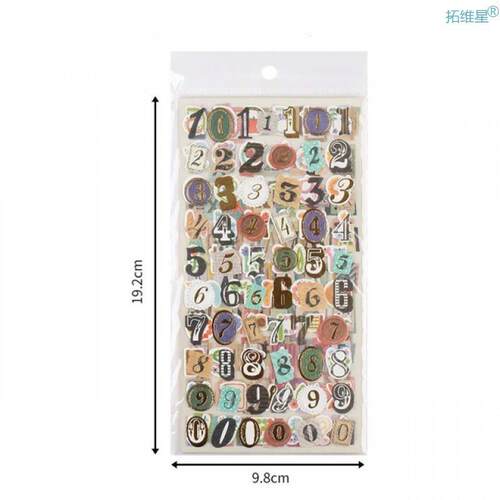 6Sheet DIY Handmade Letter Stickers Scrapbooking Stickers