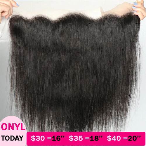 13x4 Straight Lace Frontal Only Body Wave Human Hair Brazili