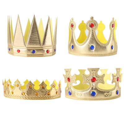 Baby Shower Decor King Crown With Gem Kids 1st Birthday