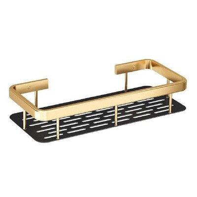 Wall Shower Caddy Free Nails Shampoo Holder Alumimum Tidy