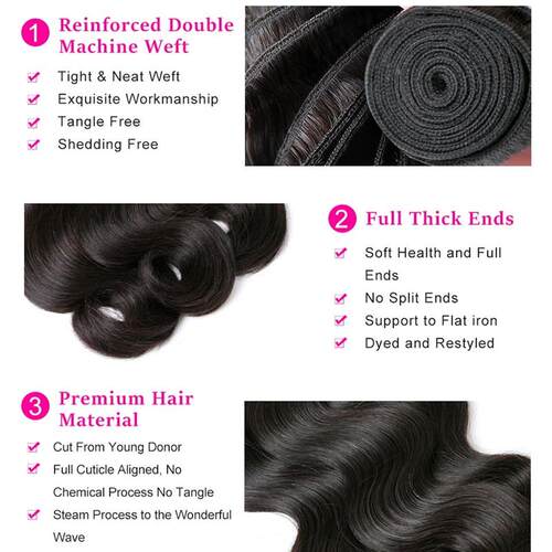 12A Body Wave Bundles 30 Inch Raw Indian Remy Virgin Unproce