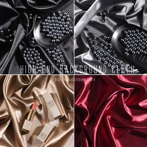 Silky Luster Cloth Backdrop Satin Fabric Glossy Background f