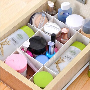 6Pcs 43*5cm plastic Adjustable Drawer Clapboard Partition Di