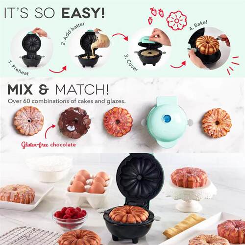 Portable Mini Cake Machine Heating Block Easy to Clean Break