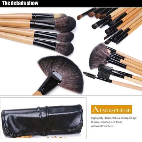 Gift Bag Of  24 pcs Makeup Brush Sets Professional Cosmetics
