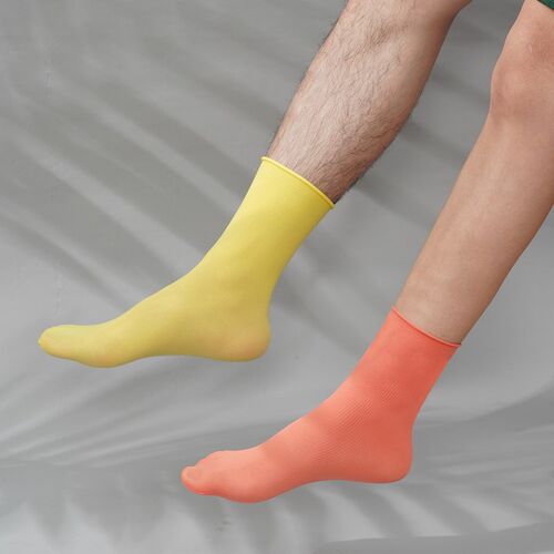 5 Pairs Women High Soft Velet Loose Socks Frilly Solid Socks